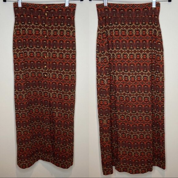 Vintage women’s printed skirt sz 28‎ - Picture 1 of 11